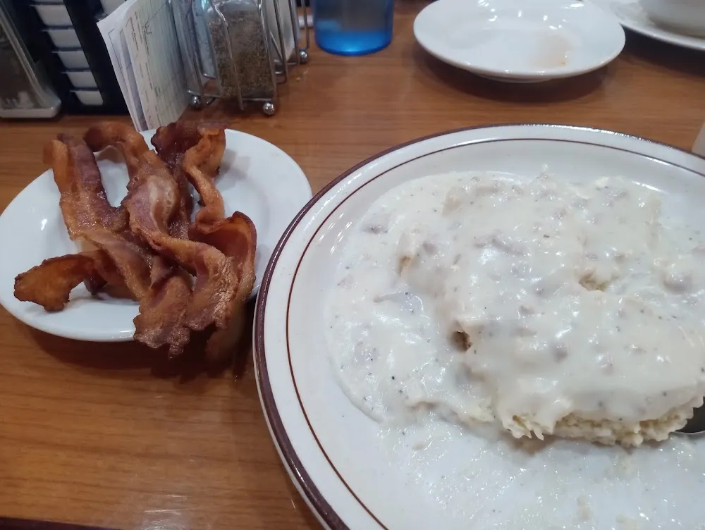 Biscuits and Gravy with Bacon