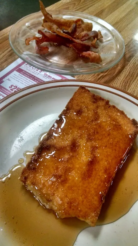Fried Mush and Bacon