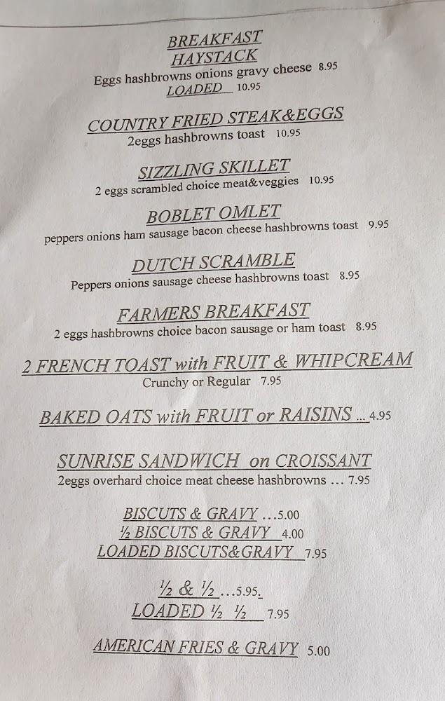 Dutch Village Restaurant Menu image 4